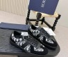 Мужские комбинированные кеды Christian Dior черные с белым 2026