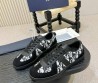 Мужские комбинированные кеды Christian Dior черные с белым 2026