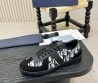 Мужские комбинированные кеды Christian Dior черные с белым 2026