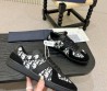 Мужские комбинированные кеды Christian Dior черные с белым 2026