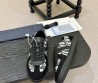 Мужские комбинированные кеды Christian Dior черные с белым 2026