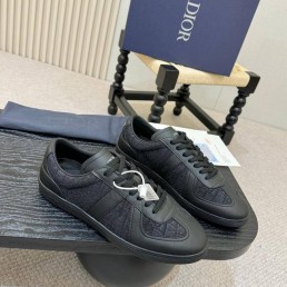 Мужские комбинированные кеды Christian Dior черные 2026