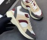 Женские комбинированные кроссовки Celine бежевые с белым 2026