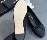Женские текстильные балетки в пайетках Chanel черные 2026