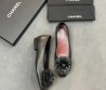Женские кожаные балетки Chanel черные с цветком 2026