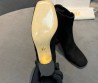 Женские замшевые ботильоны Christian Dior черные каблук 7,5 см 2026