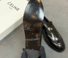 Женские кожаные лоферы Celine черные глянцевые 2026