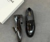 Женские кожаные лоферы Celine черные глянцевые 2026