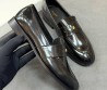 Женские кожаные лоферы Celine черные глянцевые 2026