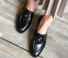 Женские кожаные лоферы Celine черные глянцевые 2026