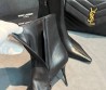 Женские кожаные ботильоны Saint Laurent черные с острым носком каблук 9 см 2026
