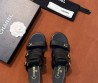 Женские кожаные босоножки Chanel черные 2026