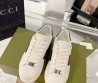 Мужские кожаные кроссовки Gucci Ace белые с цветными полосками 2026