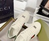Мужские кожаные кроссовки Gucci Ace белые с цветными полосками 2026