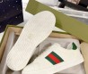 Мужские кожаные кроссовки Gucci Ace белые с цветными полосками 2026