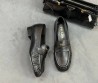 Женские кожаные лоферы Prada черные 2026