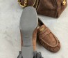 Женские замшевые лоферы Prada коричневые 2026
