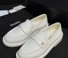 Женские кожаные лоферы Chanel Cruise белые 2026