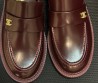 Женские кожаные лоферы Chanel Cruise бордовые 2026
