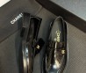 Женские кожаные лоферы Chanel Cruise черные глянцевые 2026