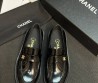 Женские кожаные лоферы Chanel Cruise черные глянцевые 2026