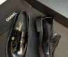 Женские кожаные лоферы Chanel Cruise черные глянцевые 2026
