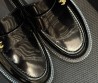 Женские кожаные лоферы Chanel Cruise черные глянцевые 2026