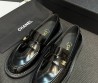 Женские кожаные лоферы Chanel Cruise черные глянцевые 2026