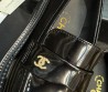 Женские кожаные лоферы Chanel Cruise черные глянцевые 2026
