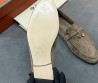 Женские замшевые лоферы Loro Piana бежевые 2026