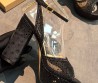 Женские комбинированные босоножки Gianvito Rossi Rania Platform Sandal черные со стразами каблук 11,5 см 2026