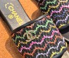 Женские кожаные шлепанцы Chanel черные с разноцветным плетением 2026