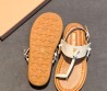 Женские кожаные сандалии Miu Miu белые 2026
