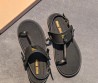 Женские кожаные сандалии Miu Miu черные 2026