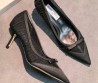Женские текстильные туфли Jimmy Choo черные каблук 6 см 2026