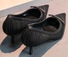 Женские текстильные туфли Jimmy Choo черные каблук 6 см 2026