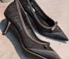 Женские текстильные туфли Jimmy Choo черные каблук 6 см 2026