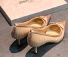 Женские текстильные туфли Jimmy Choo бежевые каблук 6 см 2026