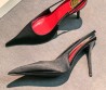 Женские атласные туфли Saint Laurent черные 2026