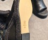 Женские кожаные босоножки Chanel черные на платформе 10 см 2026