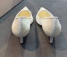 Женские текстильные туфли Jimmy Choo белые кружевные каблук 7,5 см 2026