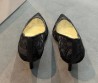 Женские текстильные туфли Jimmy Choo черные кружевные каблук 7,5 см 2026