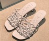 Женские кожаные мюли Loewe белые каблук 5 см 2026