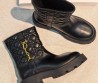 Женские кожаные ботинки Christian Dior Diorly черные 2026