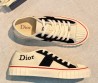 Женские текстильные кеды Christian Dior белые с черными вставками 2026