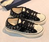 Женские текстильные кеды Christian Dior черные с серым 2026