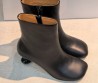 Женские кожаные ботильоны Loewe черные каблук 5,5 см 2026