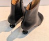 Женские кожаные ботильоны Loewe черные каблук 5,5 см 2026