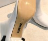 Женские кожаные ботильоны Loewe белые каблук 5,5 см 2026