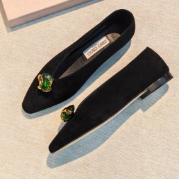 Женские замшевые балетки Jimmy Choo Margot черные 2026